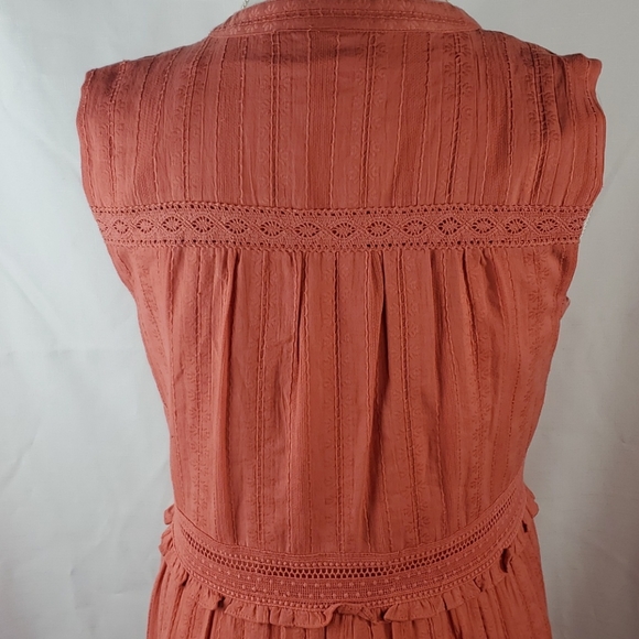 Summer Chelsea & Violet Sleeveless Lace Inset Ruffled Tiered Dress size Medium - Picture 7 of 12